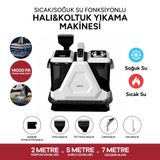 Whirtz HCC-1002 Sıcak Soğuk Fonksiyonlu Halı Koltuk Yıkama Makinesi Beyaz