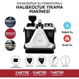 Whirtz Sıcak/Soğuk Fonksiyonlu Halı ve Koltuk Yıkama Makinesi 1300 W Motor Gücü ile Buharlı Temizlik