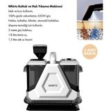 Whirtz WR-EA-1000 Halı Yıkama Makinesi 650W Yatay Süpürge Yapısı ile Islak Kuru Temizlik - Gri