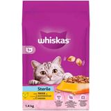 Whiskas 1.4 kg Kısırlaştırılmış Tavuklu Havuçlu Yetişkin Kedi Maması