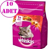 Whiskas 10x300 gr Biftekli Havuçlu Kuru Kedi Maması