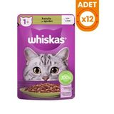 Whiskas 12x85 gr Pouch Kuzu Etli Yetişkin Konserve Kedi Maması
