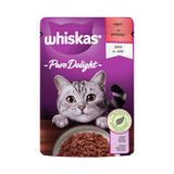 Whiskas 12x85 gr Pouch Pure Delight Jöle İçinde Sığır Etli Yetişkin Kedi Konservesi
