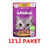 Whiskas 12x85 gr Tavuklu Poşet Yaş Kedi Maması