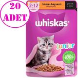 Whiskas 20x85 gr Junior Tavuklu Yaş Mama