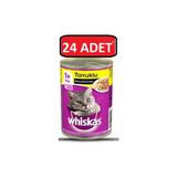 Whiskas 24 Adet Tavuklu Kedi Konserve 400 gr Ekonomik Yaş Maması Tüm Irklar İçin