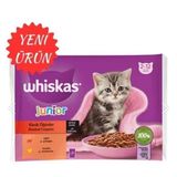 Whiskas 4x85 gr Junior Yavru Klasik Öğünler Sığırlı Tavuklu Kedi Maması
