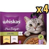 Whiskas 4X85 gr x 4 Adet Pure Delight Tavuk Dilimli Yaş Kedi Maması