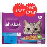 Whiskas 6 Adet 4x85 gr Somonlu Ton Balıklı Kedi Maması