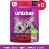 Whiskas 85 G 12X Sığırlı Poşet Yaş Kedi Maması
