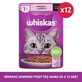 Whiskas 85 G 12X Somon Poşet Yaş Kedi Maması