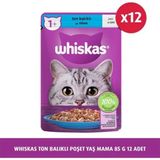 Whiskas 85 G 12X Ton Balıklı Poşet Yaş Mama