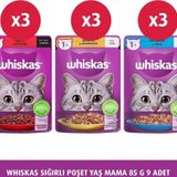 Whiskas 85 G 9X Sığırlı Yaş Kedi Maması