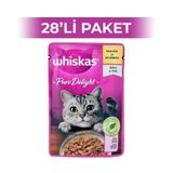 Whiskas 85 gr 28 Adet Pure Delight Tavuk Etli Yetişkin Yaş Kedi Maması