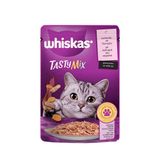Whiskas 85 gr Pouch Tastymix Sos İçinde Somonlu ve Havuçlu Yetişkin Kedi Maması