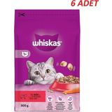 Whiskas Biftekli Havuçlu 6x300 gr Kuru Kedi Maması