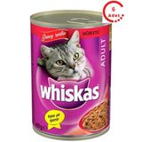 Whiskas Biftekli Konserve Kedi Maması 400 gr x 6 Adet