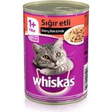 Whiskas Biftekli Premium Yetişkin Kedi Konservesi 400 gr Lezzetli Mama Segmenti