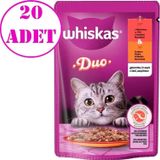 Whiskas Duo Kümes Hayvanlı ve Sığırlı Kedi Maması 85 Gr 20 AD