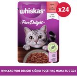 Whiskas Güveç Sığırlı Kedi Maması 85 gr 1 Yaş ve Üstü İçin Yüksek Proteinli