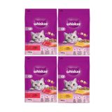 Whiskas İkili Lezzet Deneme Paketi, Biftekli & Havuçlu ve Tavuklu & Sebzeli Kuru Kedi Maması, 4 x 300 gr