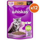Whiskas Junior Pouch Kümes Hayvanlı Yavru Kedi Yaş Maması 85 Gr x 12 Adet