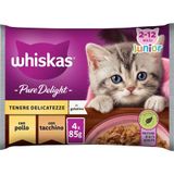 Whiskas Junior Pouch Pure Delight Kümes Hayvanlı 4x85 gr Yavru Kedi Yaş Maması