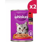Whiskas Kedi Maması Konserve Biftekli 400 gr 2 Adet