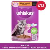 Whiskas Kümes Hayvanlı Yavru Kedi Yaş Mama 85 g 12X Besleyici İçerik ile Lezzetli Tat