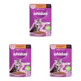 Whiskas Kümes Hayvanlı Yavru Kedi Yaş Mama 85 G Tekli Paket 3lü paket