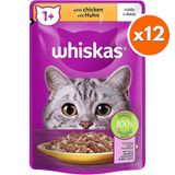 Whiskas Pouch in Jelly Tavuk Etli Kedi Yaş Maması 85 Gr x 12 Adet