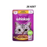 Whiskas Pouch Jöle Içerisinde Tavuklu Yetişkin Konserve Kedi Maması 85 Gr*28 Adet