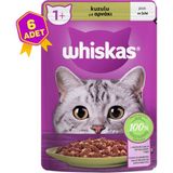 Whiskas Pouch Jöle İçinde Kuzulu 6x85 gr Yetişkin Kedi Konservesi