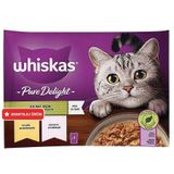 Whiskas Pouch Pure Delight Seçenekler Kedi Yaş Maması 4 Adet x 85 Gr