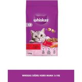 Whiskas Premium Kuru Mama 1.4 kg Sığır Eti Lezzeti ile Besleyici İçerik Sunar