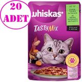 Whiskas Tasty Mix Kuzulu Havuçlu 20x85 gr Kedi Maması