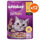 Whiskas Tasty Mix Kuzulu ve Hindili Kedi Yaş Maması 85 Gr x 12 Adet