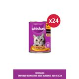 Whiskas Tavuklu Konserve Kedi Maması 400 gr 24x