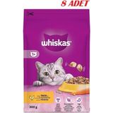 Whiskas Tavuklu Sebzeli Kuru Kedi Maması 300 Gr*8 Adet - 1