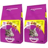 Whiskas Tavuklu ve Sebzeli Yetişkin Kuru Kedi Maması 1,4 Kg (2 paketi)