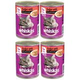 Whiskas Taze Sığır Etli 4x400 gr Konserve Kedi Maması