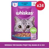 Whiskas Ton Balıklı Kedi Yaş Maması 85 gr 24X