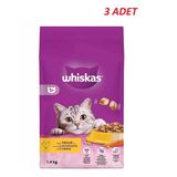 Whiskas Yetişkin Tavuklu Kedi Maması 1.4 Kg*3 Adet