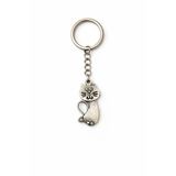 Whisker Mood – Kedi Figürlü Gümüş Renk Unisex Metal Anahtarlık