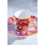 Whisper 6 Kişilik Porselen Kahve Fincanı Takımı - 90 ml RYL-07038/8-WHI Renkli RYL-07038/8-WHI