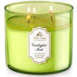 White Barn Bath & Body Works Beyaz Ahır 3-Fitil Mum Okaliptüs Nane