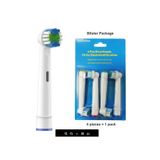 WHITE Braun - Oral B Şarjlı Ve Pilli Diş Fırçası Uyumlu 4 Adet Yedek Başlık