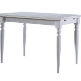 White Çizilmez Açılır Mutfak Masası, Beyaz, 70X110