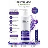 WHİTE DİAMOND Beyaz Saçlar için sararmalara ve Turunculaşmalara Karşı Nötrelize Edici keratin kolajen biotin destekli Mor Bakım Şampuanı 500 ml