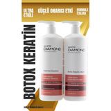 White Diamond Botox Keratin Profesyonel saç bakım yıpranmış saçlar için güçlü etkili bakım